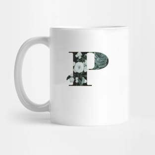 Flower Alphabet P Mug